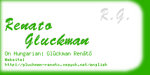 renato gluckman business card
